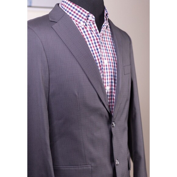 Angelo Rossi Men's size 40L Gray Hand Tailored Blazer Sport Coat Jacket - Picture 10 of 12